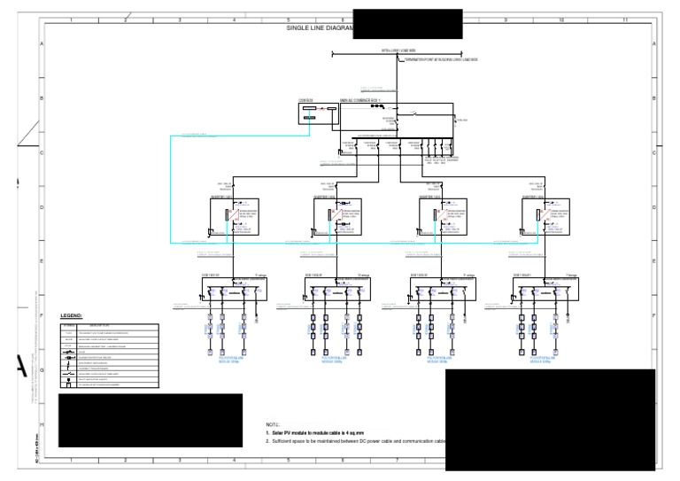 Solar PV Single Line Diagram Overview | PDF | Electric Power ...