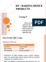 Case Study: Dakota Office Products: Group-9
