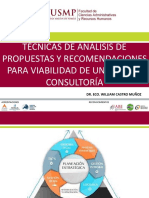 Técnicas análisis propuestas consultoría