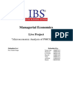 Managerial Economics: Live Project