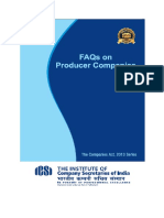 FAQs On Producer Companies ICSI PDF