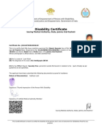 Disability Certificate for Low Vision