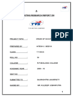 TVS MOTOR COMPANY LTD Main MBA Porject Report Prince Dudhatra PDF