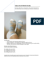 Broken Seed Stitch Socks PDF