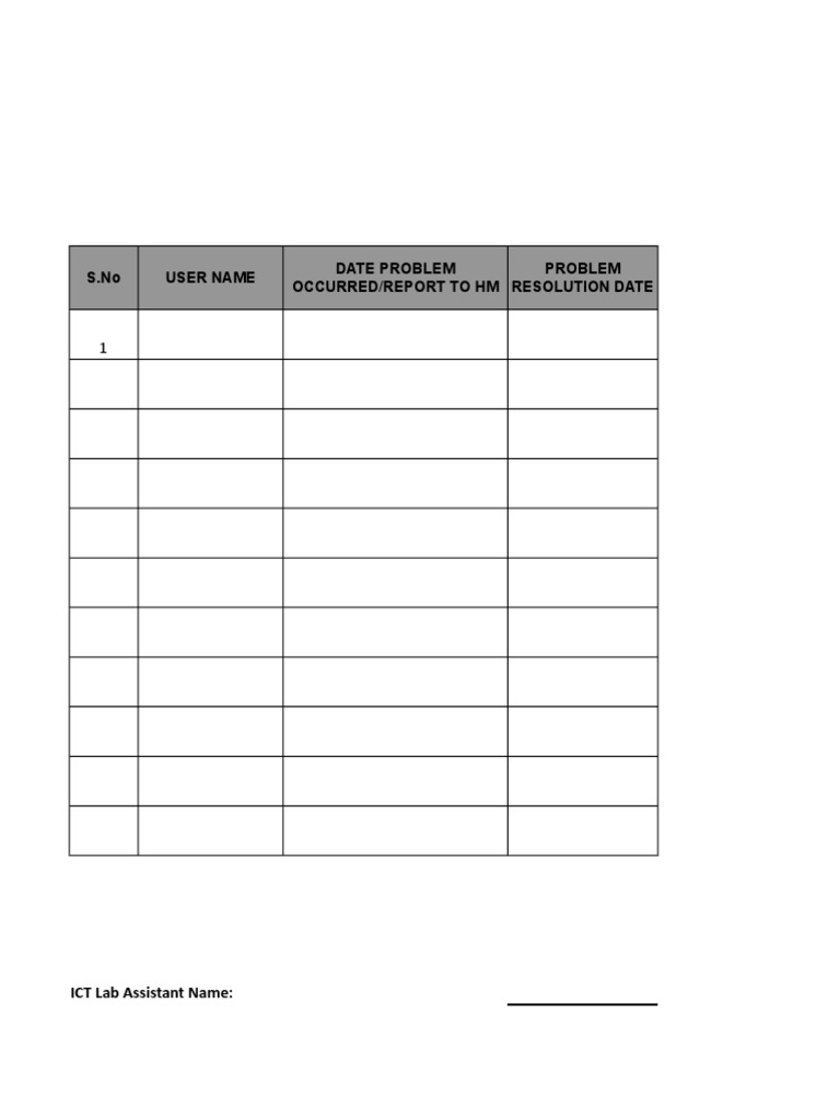 IT Equipment Maintenance Log | PDF | Technology & Engineering