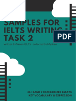 Samples For IELTS Writing Task 2 PDF
