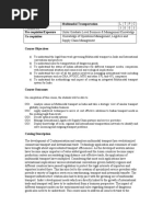 Multimodal Transportation Mba LSCM 3rd Sem