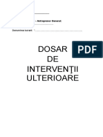 Dosar Interventii Ulterioare Coperta Model