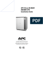 APC Silcon 60-80kW 208/480V UPS Installation Guide