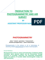 Introduction To Photogrammetry and Air Survey: BY Assistant Professor Nasrul Haq