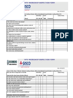 Site/ Workshop Inspection Form