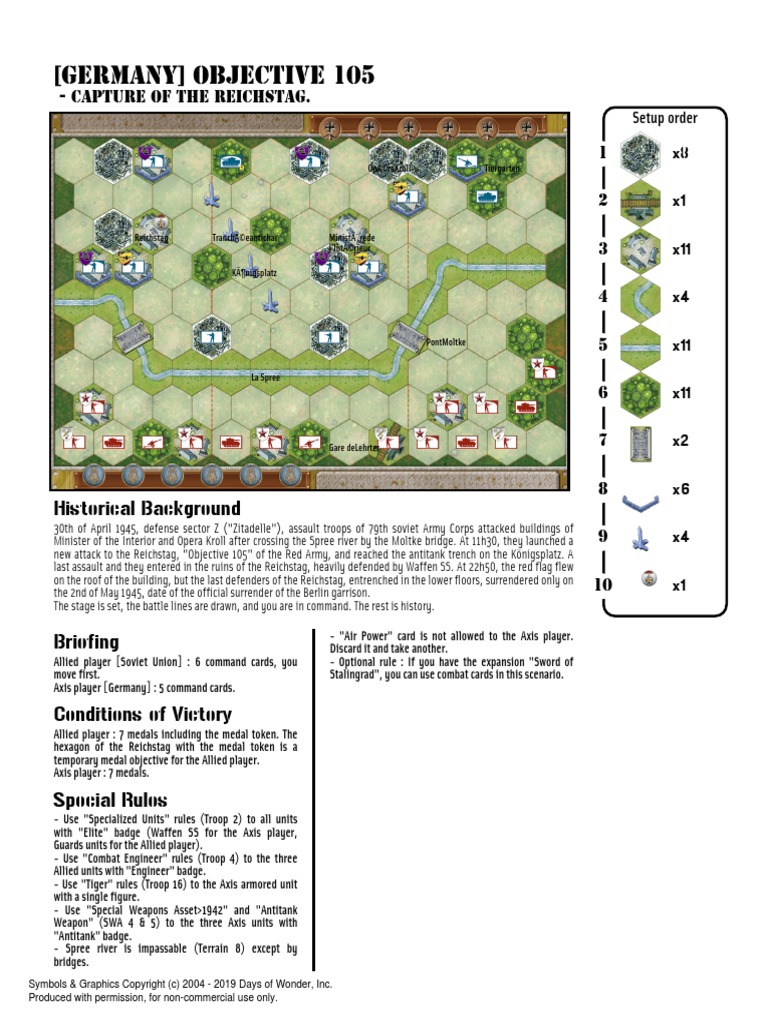 Memoir 44 Map PDF Axis Powers Waffen Ss