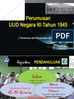 Perumusan UUD Negara RI Tahun 1945