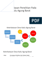 Keterbatasan & Data Kadu Agung Barat Caca