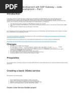 OData Service Development With SAP Gateway