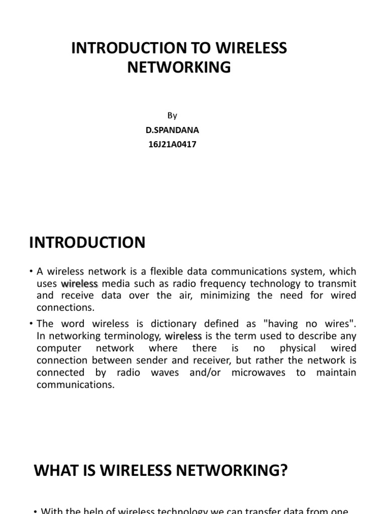Wireless Networking Basics | PDF | Wi Fi | Wireless Lan
