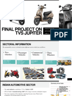 A Report On T.V.S. Motors and T.V.S. Jupiter
