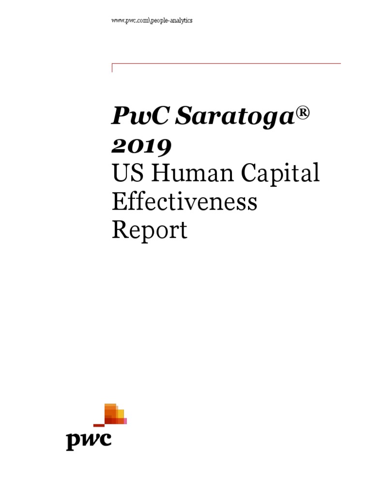PwC 2019 Human Capital Effectiveness | PDF | Turnover (Employment ...