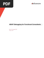 ABAP Debugging for Functional Consultants