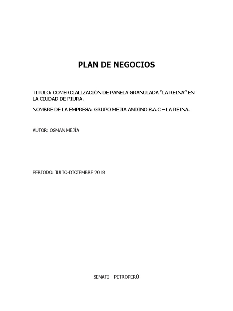 Guia Practica para Desarrollar Un Plan de Negocios | PDF | Marketing ...