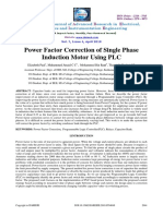 Power Factor Correction of Single Phase Induction Motor Using PLC