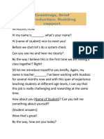 51Talk ESL Teacher Self-Introduction Guide | PDF | Pedagogy | Learning