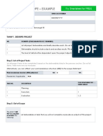 Project Plan Scope - Example