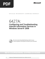 Moc 6427a Configuring and Troubleshooting Iis v7.0 in Windows Server 2008-Student Manual