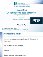 Lessons From Dr. Deming's Red Bead Experiment