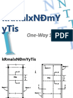 Krmalxnðmy Ytis: One-Way Slab