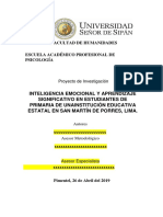 Inteligencia Emocional y Aprendizaje Significativo