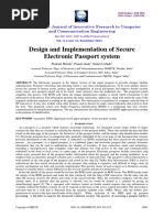 Design and Implementation of Secure Electronic Passport System