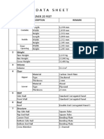 Data Sheet Container 20 Feet Petrowoods