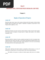 NEW REPORT ART. 143 - 146 Chapter 6 Regime of Separation of Property