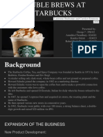 Trouble Brews at Starbucks: - Lauranne Buchanan and Carolyn Simmons 2009