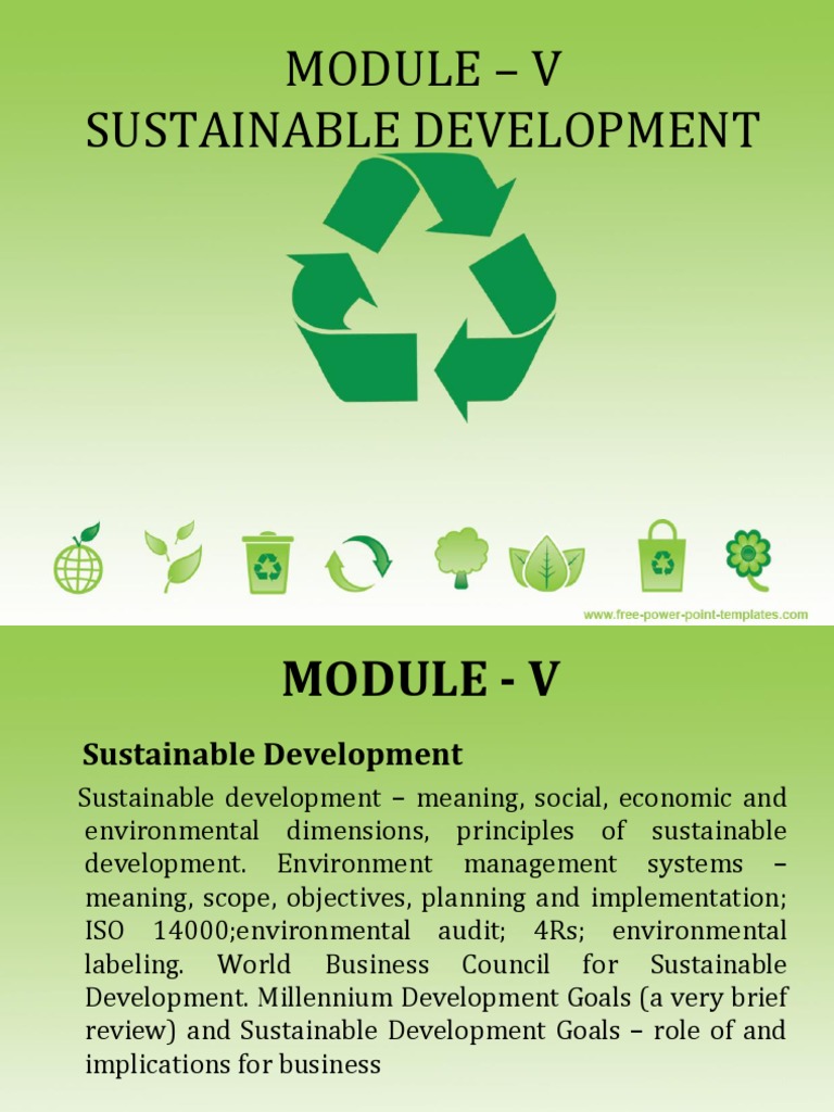 Sustainable Development Overview and Principles | PDF | Environmental ...