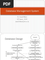 Database Management System: Dr. Anand Bihari SJT Annex-203N Anand - Bihari@vit - Ac.in