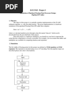 ECE 5315: Project 3: Simulation of Pipelined Floating Point Processor Design: Pipelined FP Adder