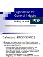6.3 Ergonomics For General Industry & Osha