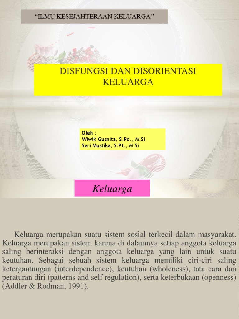 Disfungsi Dan Disorientasi Keluarga Pdf