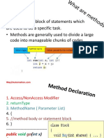Methods, Variables, If