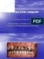 Strip Crown Form Composite Pediatric Dentistry
