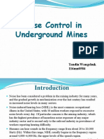 Noise Control Underground Mines