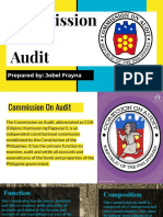 Commission On Audit: Prepared By: Jobel Frayna