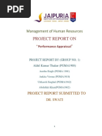 Project Report On: Management of Human Resources