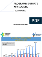 Hiv Aids Programme Update Arv Logistic: Sumatera Utara