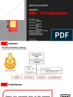 UBBL Fire Requirements - Law & Practice