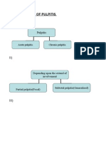 Classification of Pulpitis