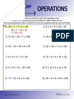 Order of Operations Puzzle 2