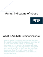 Verbal Indicators of Stress
